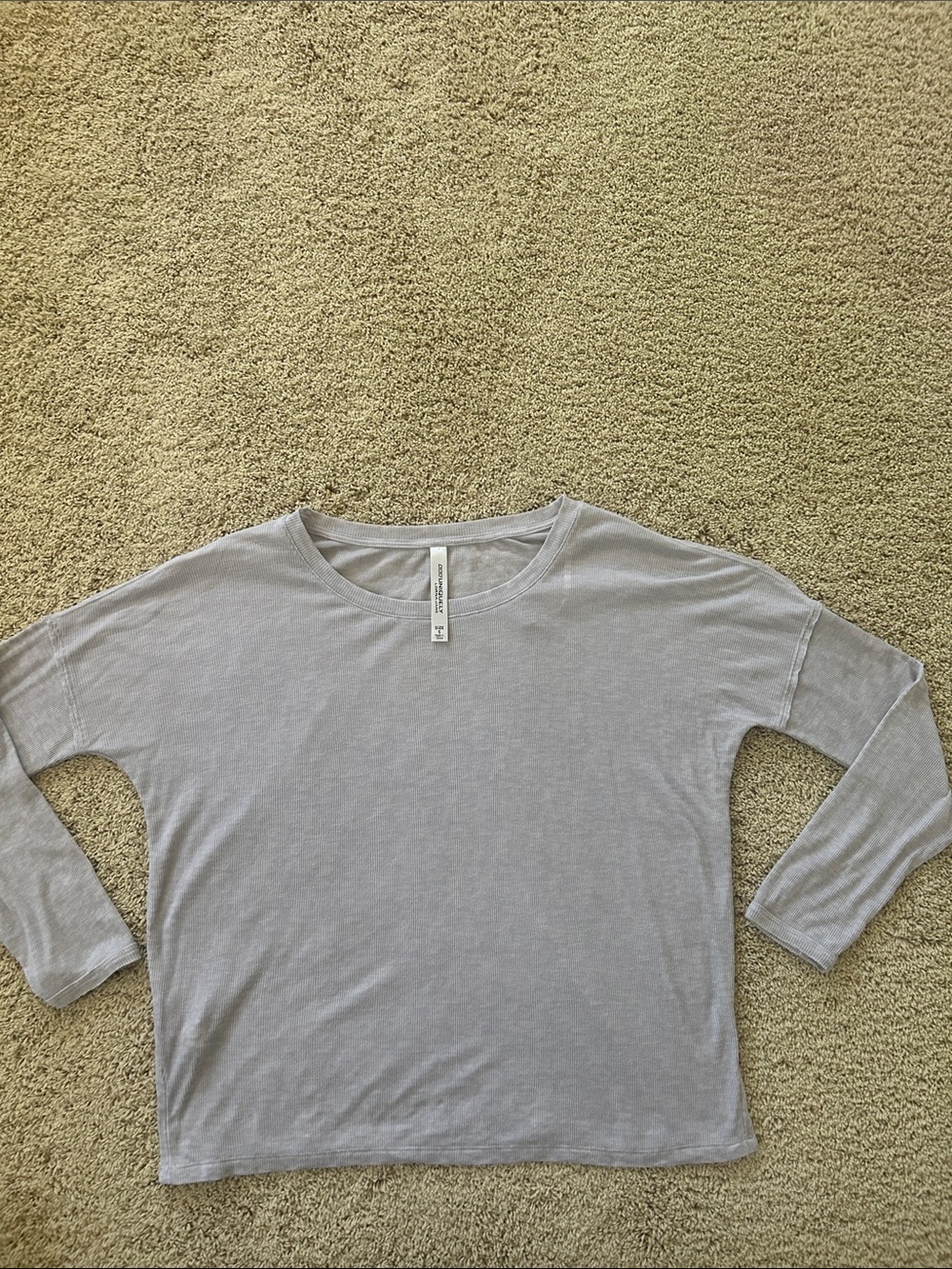 Lorna Jane Light Gray Long Sleeve Tee